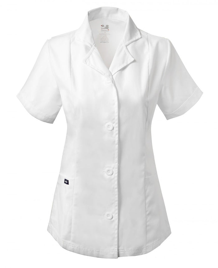 DAGACCI OFFICIAL WOMEN'S SHORT SLEEVE LAB COAT