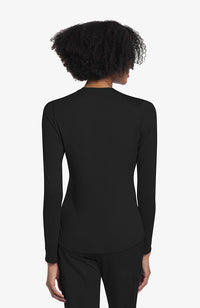 Basics by Cherokee Women's Long Sleeve Underscrub Knit Tee
