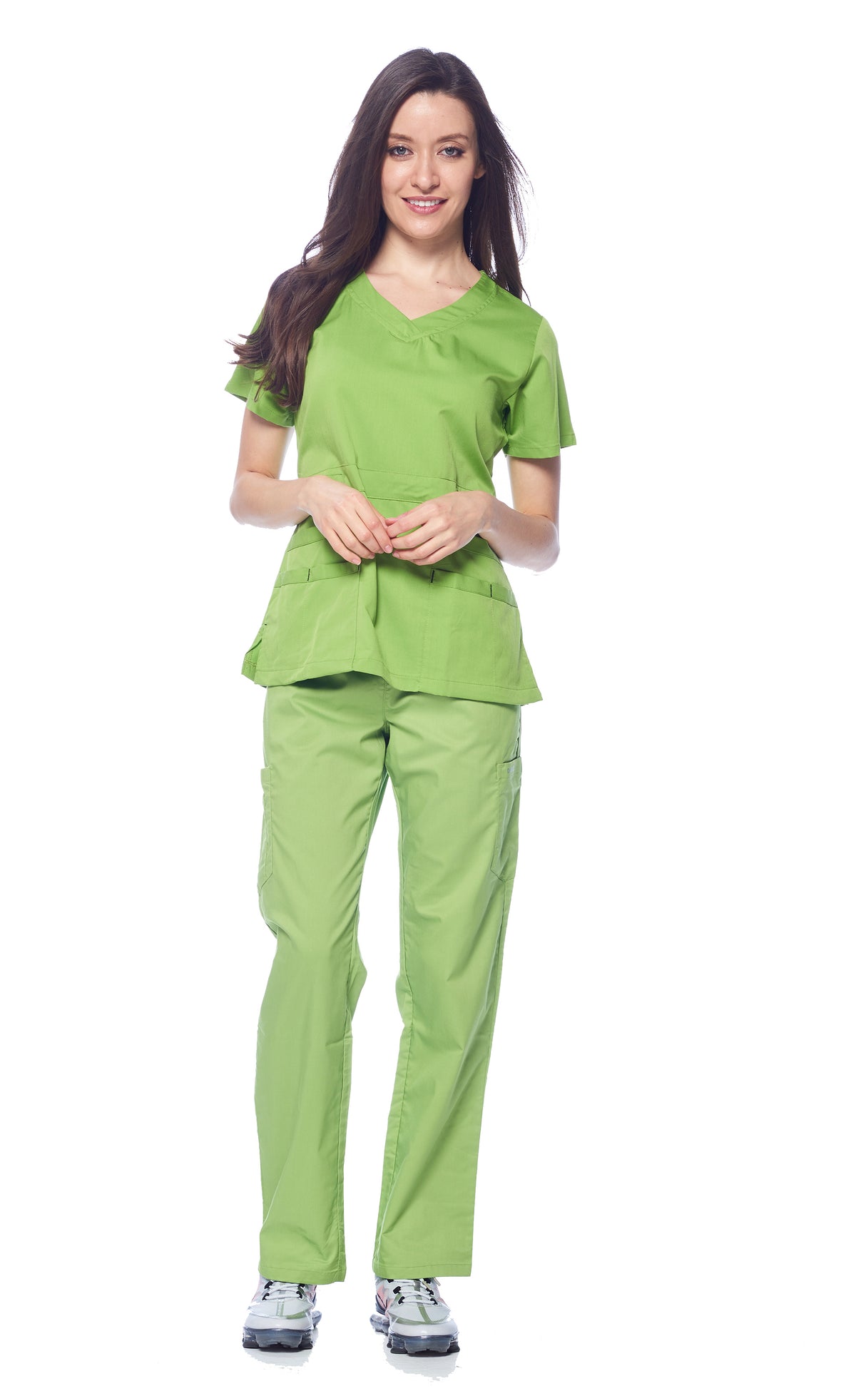 DAGACCI MEDICAL UNIFORM® Natural Stretch® Women's V-Neck Scrub Sets [NS2100]