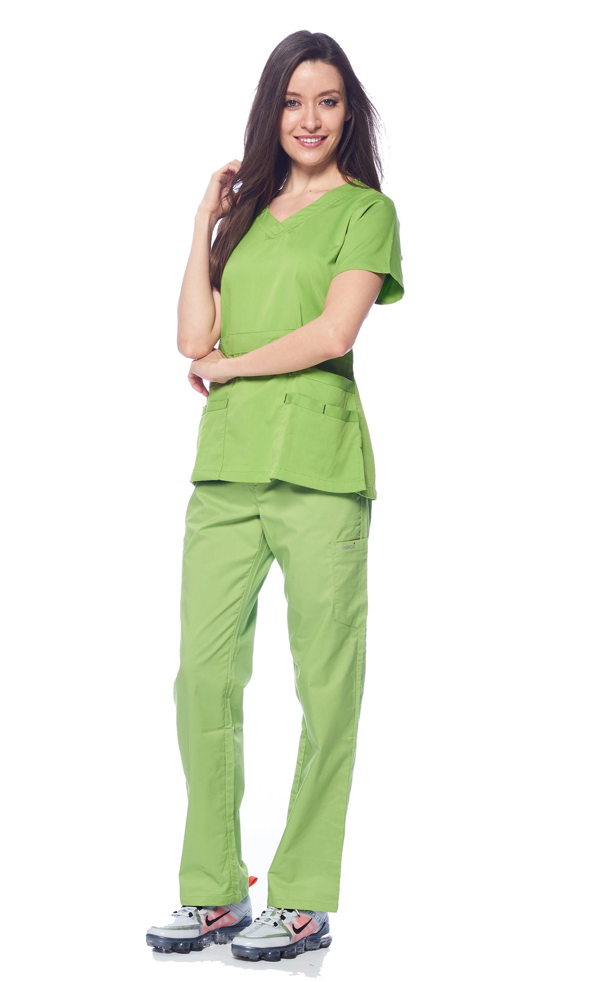 DAGACCI MEDICAL UNIFORM® Natural Stretch® Women's V-Neck Scrub Sets [NS2100]