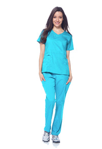 DAGACCI MEDICAL UNIFORM® Natural Stretch® Women's V-Neck Scrub Sets [NS2100]