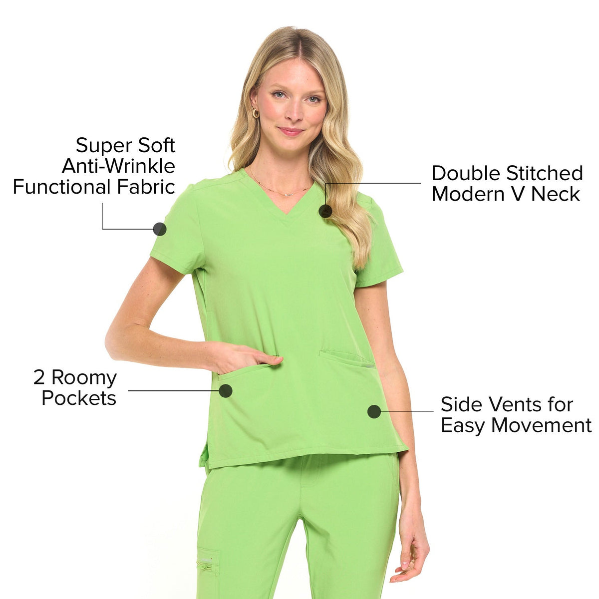 DAGACCI OFFICIAL 4-Way Stretch Unisex Jogger Scrubs Sets [FS2802] Combined