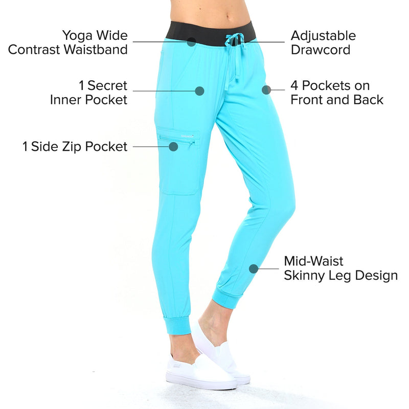 DAGACCI OFFICIAL 4-Way Stretch Unisex Jogger Scrubs Sets [FS2802] Combined