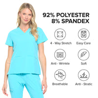 DAGACCI OFFICIAL 4-Way Stretch Unisex Jogger Scrubs Sets [FS2802]