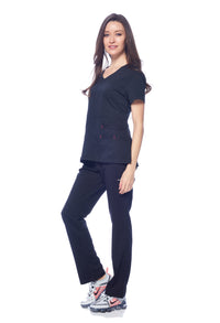 DAGACCI MEDICAL UNIFORM® Natural Stretch® Women's V-Neck Scrub Sets [NS2100]