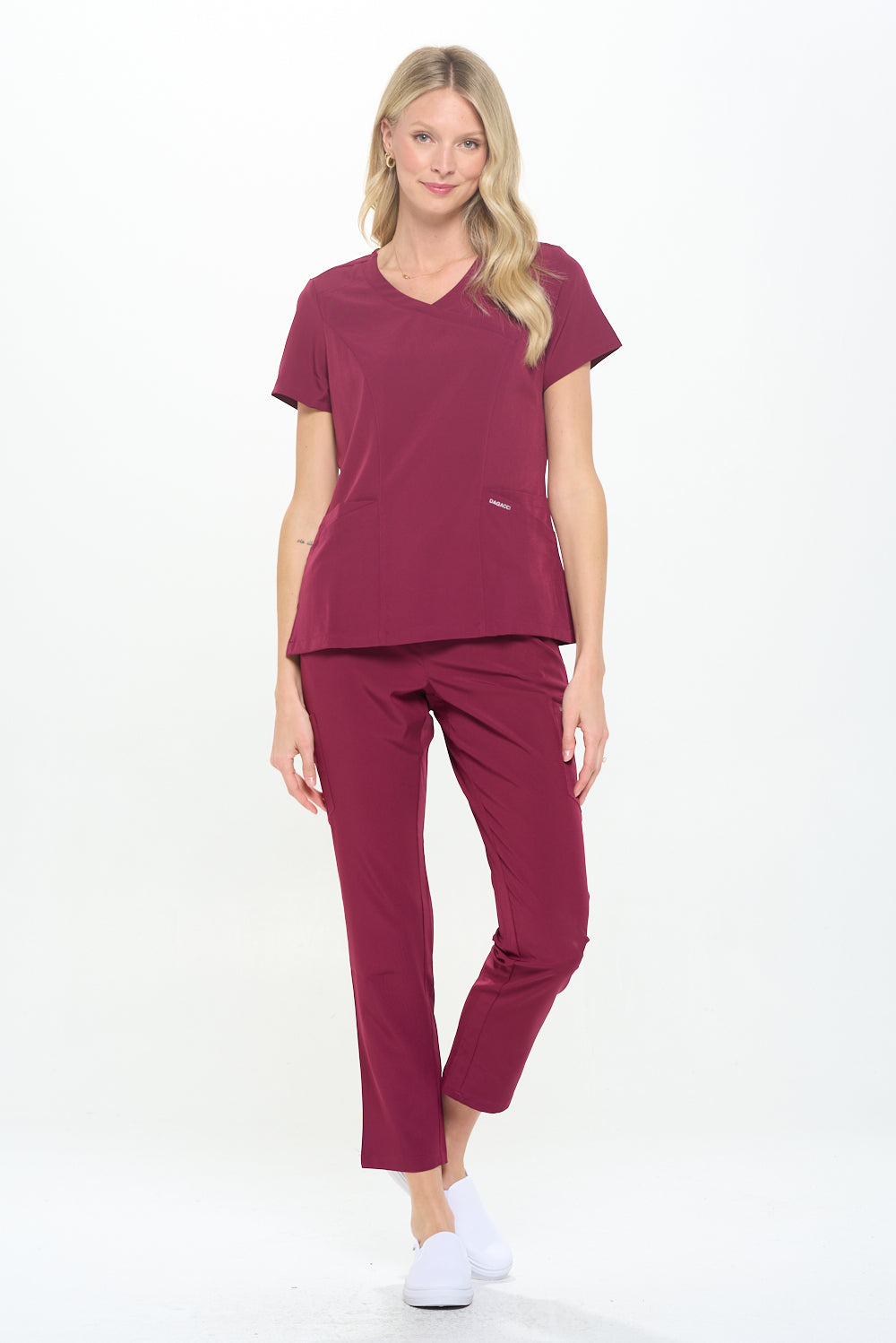 DAGACCI OFFICIAL 4-Way Stretch Y-Neck Medical Scrub Sets [FS2300]