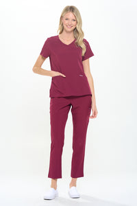 DAGACCI OFFICIAL 4-Way Stretch Y-Neck Medical Scrub Sets [FS2300]