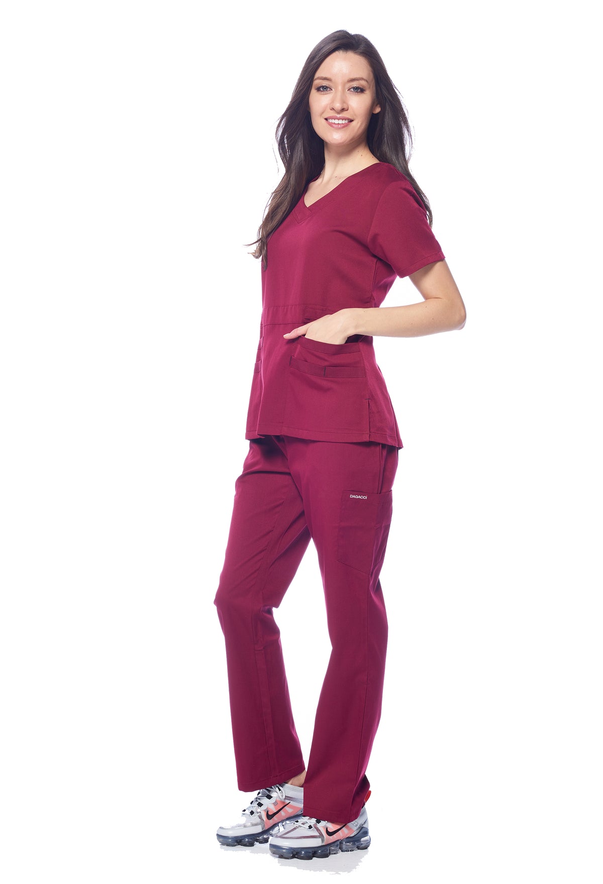 DAGACCI MEDICAL UNIFORM® Natural Stretch® Women's V-Neck Scrub Sets [NS2100]
