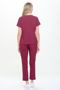 DAGACCI OFFICIAL 4-Way Stretch Split V-Neck Scrub Sets [FS2204]