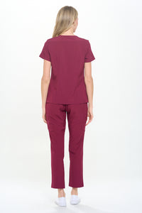 DAGACCI OFFICIAL 4-Way Stretch Y-Neck Medical Scrub Sets [FS2300]