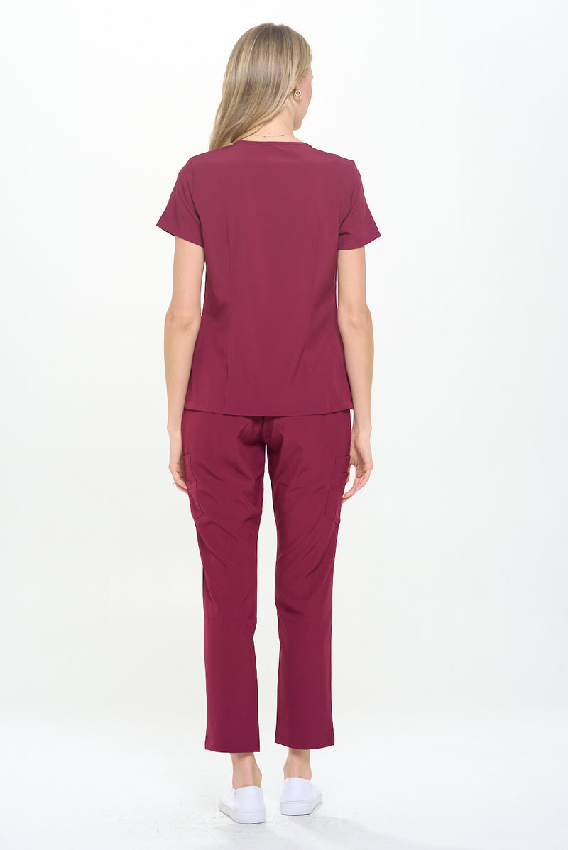 DAGACCI OFFICIAL 4-Way Stretch Y-Neck Medical Scrub Sets [FS2300]