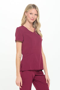 DAGACCI OFFICIAL 4-Way Stretch Y-Neck Medical Scrub Sets [FS2300] Combined