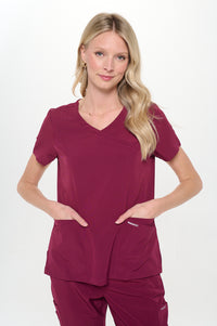 DAGACCI OFFICIAL 4-Way Stretch Y-Neck Medical Scrub Sets [FS2300]