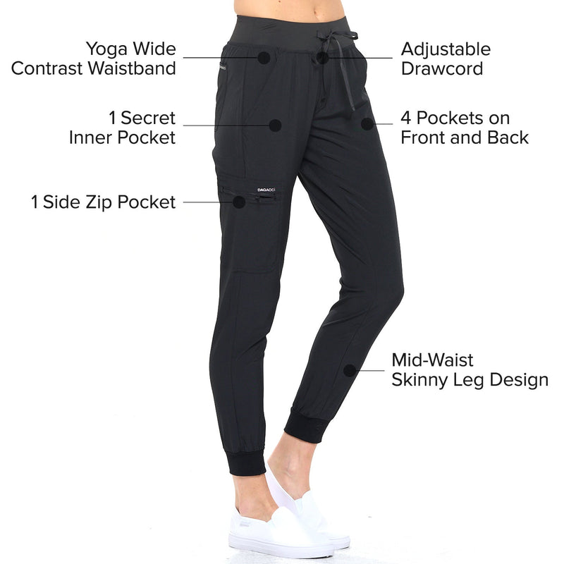 DAGACCI OFFICIAL 4-Way Stretch Unisex Jogger Scrubs Sets [FS2802] Combined