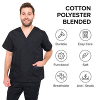 DAGACCI OFFICIAL Unisex Medical Scrub Sets Cotton Blended (KV10005000)