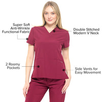 DAGACCI OFFICIAL 4-Way Stretch Unisex Jogger Scrubs Sets [FS2802] Combined