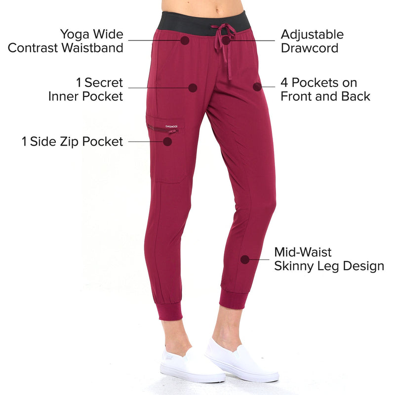 DAGACCI OFFICIAL 4-Way Stretch Unisex Jogger Scrubs Sets [FS2802] Combined