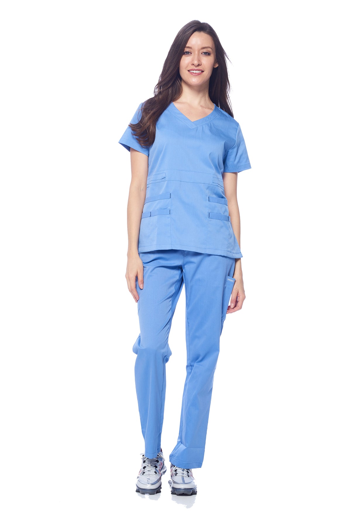 DAGACCI MEDICAL UNIFORM® Natural Stretch® Women's V-Neck Scrub Sets [NS2100]