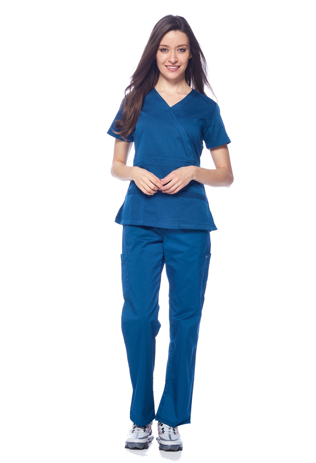 DAGACCI MEDICAL UNIFORM® Natural Stretch® Women's Y-Neck Scrub Sets [NS2102]