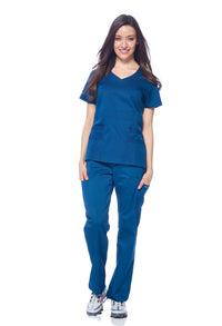 DAGACCI MEDICAL UNIFORM® Natural Stretch® Women's V-Neck Scrub Sets [NS2100]