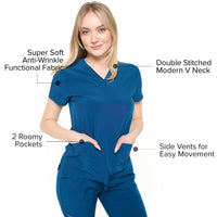 DAGACCI OFFICIAL 4-Way Stretch Unisex Jogger Scrubs Sets [FS2802] Combined