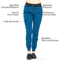 DAGACCI OFFICIAL 4-Way Stretch Unisex Jogger Scrubs Sets [FS2802] Combined