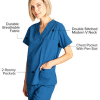 DAGACCI OFFICIAL Unisex Medical Scrub Sets Cotton Blended (KV10005000) Combined