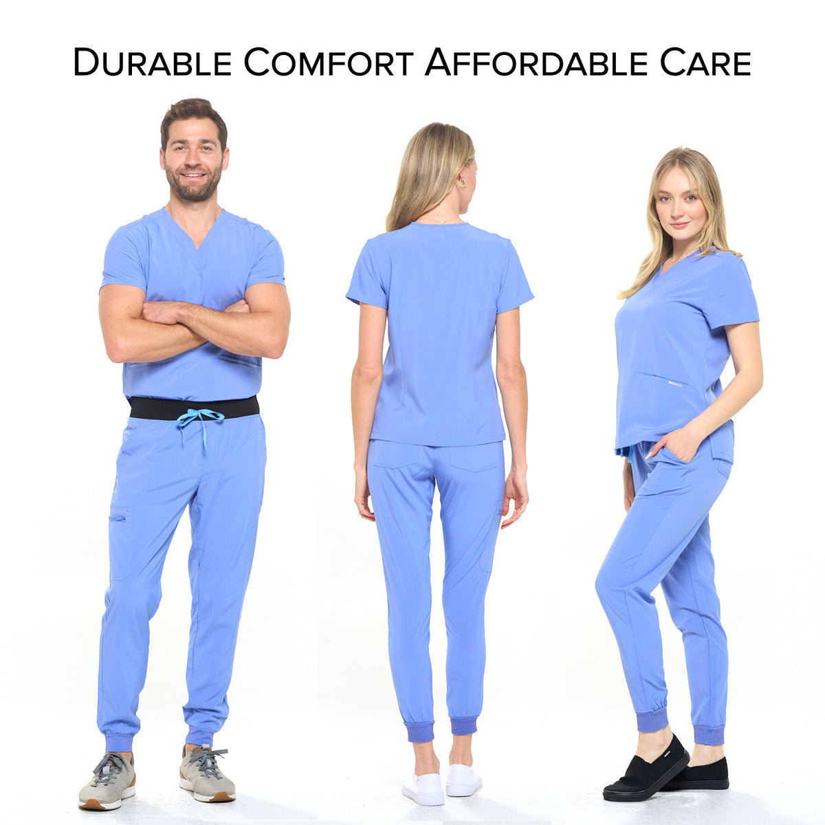 DAGACCI OFFICIAL 4-Way Stretch Unisex Jogger Scrubs Sets [FS2802] Combined