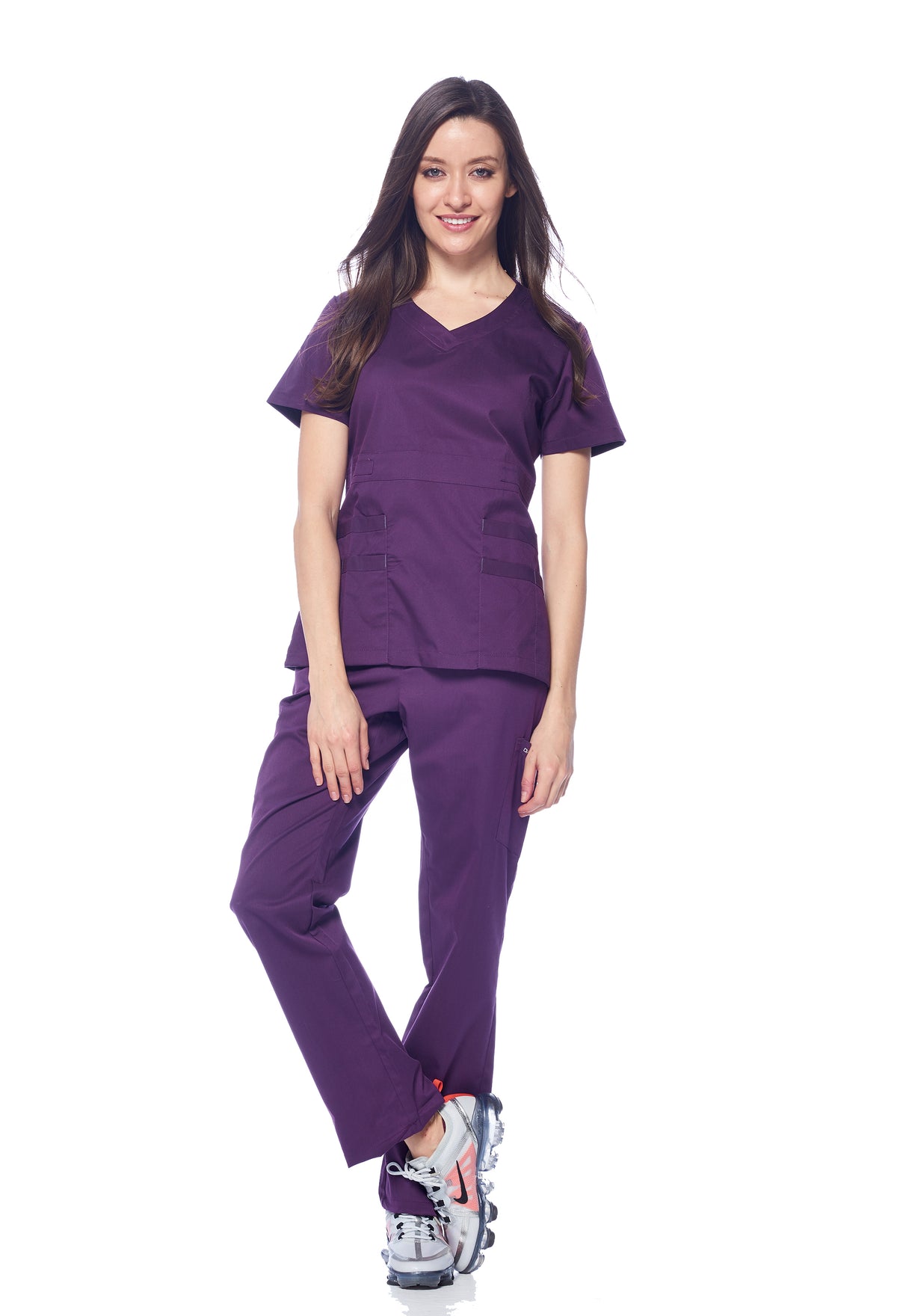 DAGACCI MEDICAL UNIFORM® Natural Stretch® Women's V-Neck Scrub Sets [NS2100]