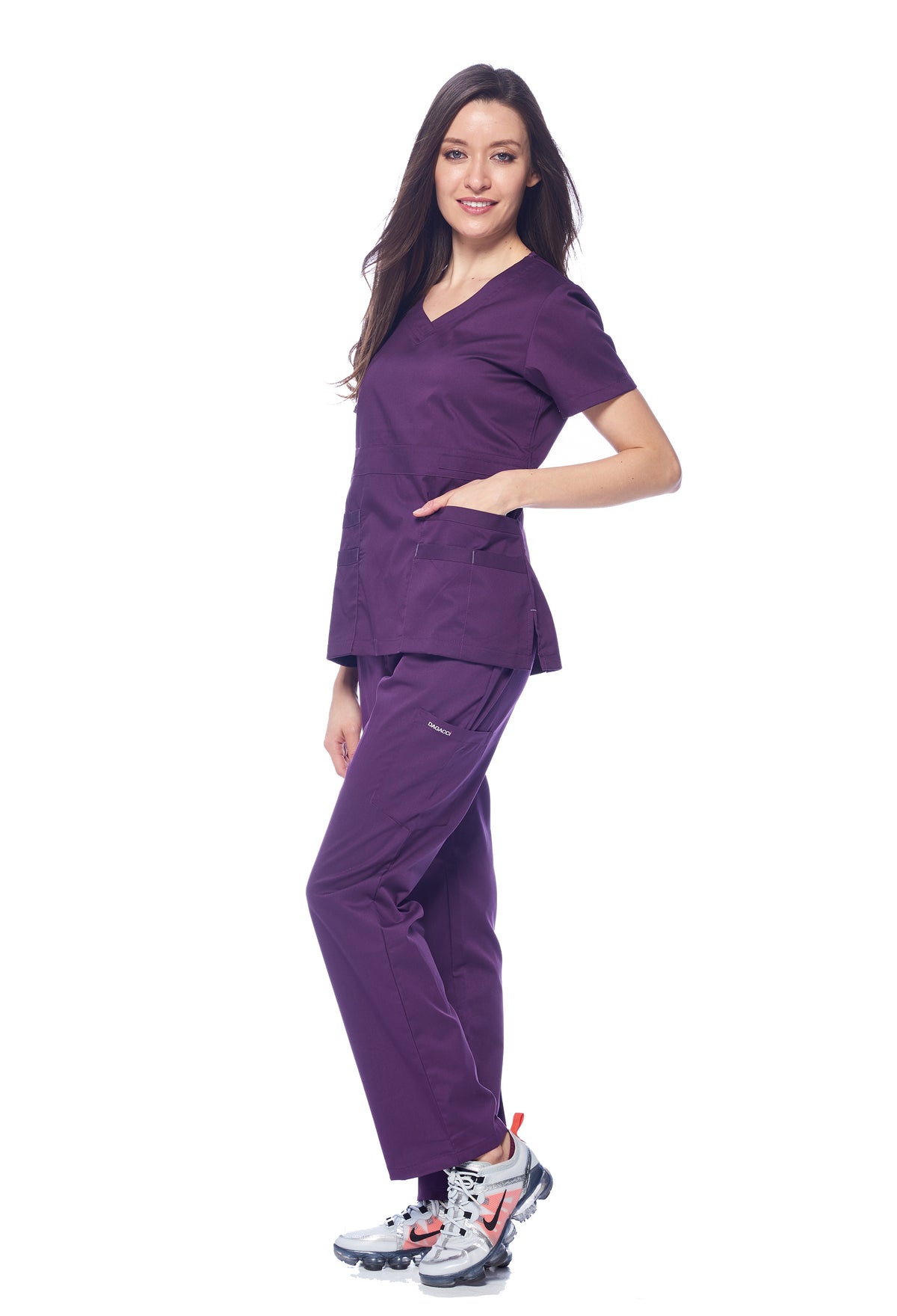 DAGACCI MEDICAL UNIFORM® Natural Stretch® Women's V-Neck Scrub Sets [NS2100]