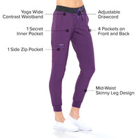 DAGACCI OFFICIAL 4-Way Stretch Unisex Jogger Scrubs Sets [FS2802] Combined