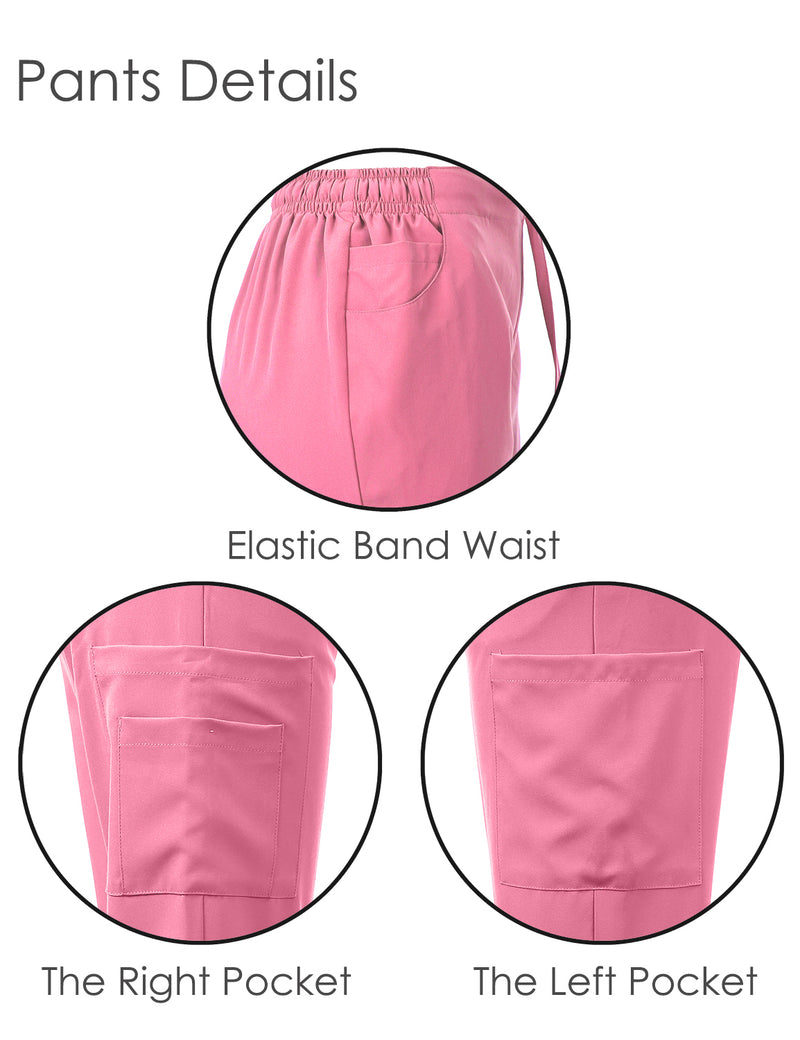 DAGACCI OFFICIAL 4-Way Stretch Y-Neck Medical Scrub Sets [FS2103]