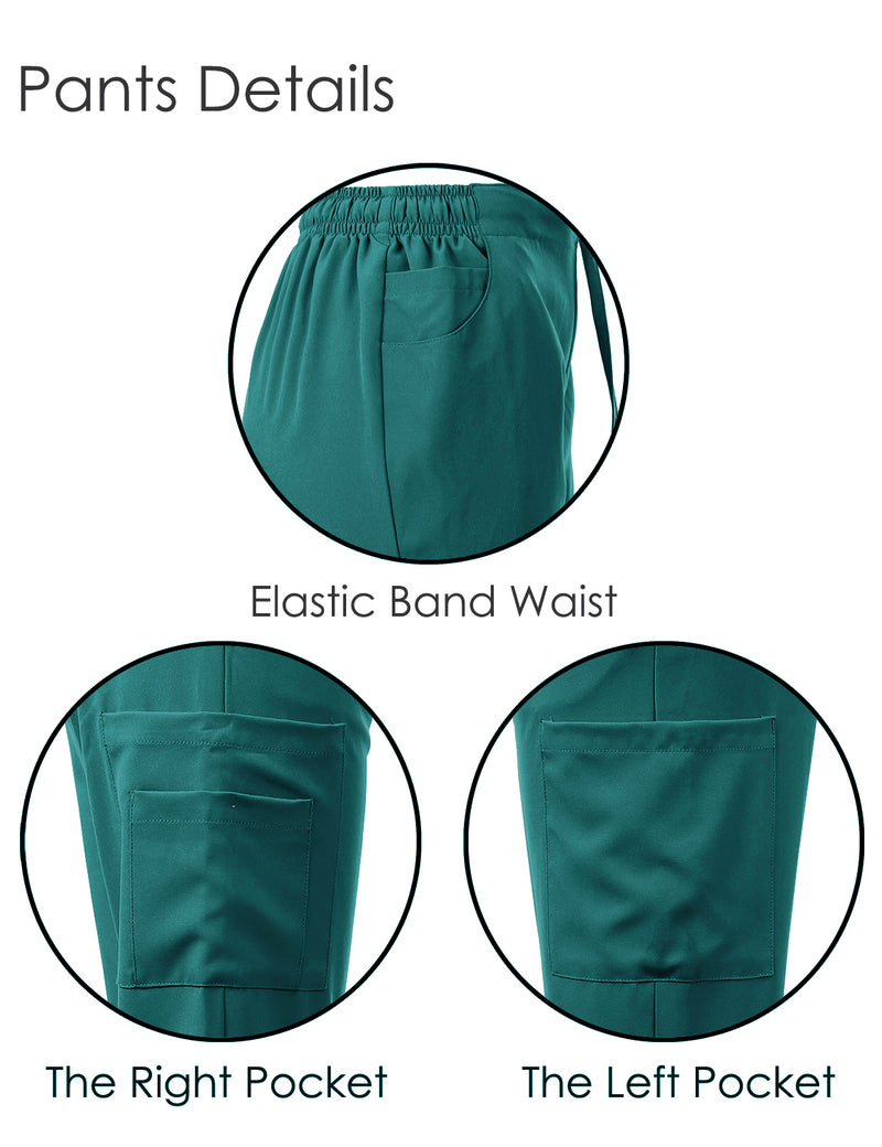 4-WAY STRETCH Y-NECK WRAP MEDICAL UNIFORM SET (NEW COLOR)