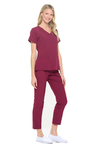 DAGACCI OFFICIAL 4-Way Stretch Y-Neck Medical Scrub Sets [FS2103]