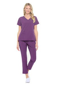 DAGACCI OFFICIAL 4-Way Stretch Y-Neck Medical Scrub Sets [FS2103]
