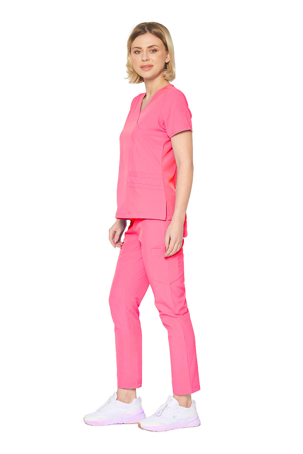DAGACCI OFFICIAL 4-Way Stretch Y-Neck Medical Scrub Sets [FS2103] Combined
