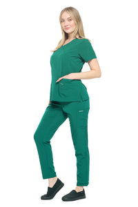 DAGACCI OFFICIAL 4-Way Stretch Y-Neck Medical Scrub Sets [FS2103] Combined