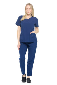DAGACCI OFFICIAL 4-Way Stretch Y-Neck Medical Scrub Sets [FS2103]