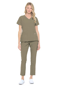 DAGACCI OFFICIAL 4-Way Stretch Y-Neck Medical Scrub Sets [FS2103]