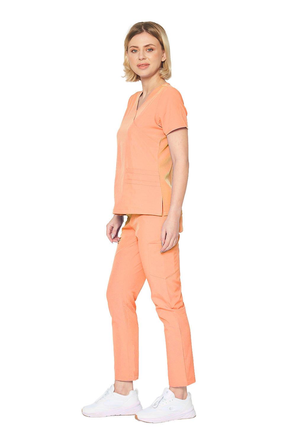 DAGACCI OFFICIAL 4-Way Stretch Y-Neck Medical Scrub Sets [FS2103] Combined