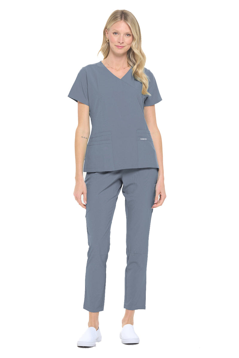 DAGACCI OFFICIAL 4-Way Stretch Y-Neck Medical Scrub Sets [FS2103] Combined