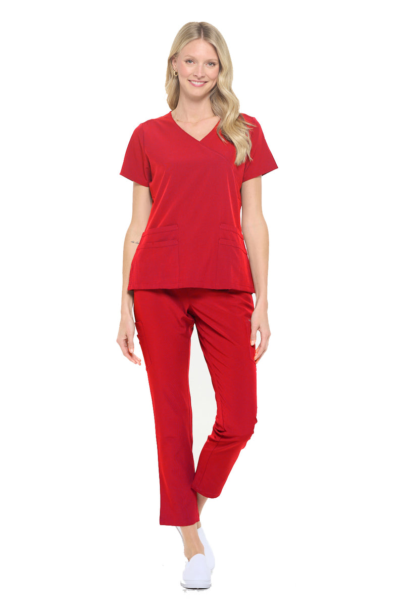 DAGACCI OFFICIAL 4-Way Stretch Y-Neck Medical Scrub Sets [FS2103]