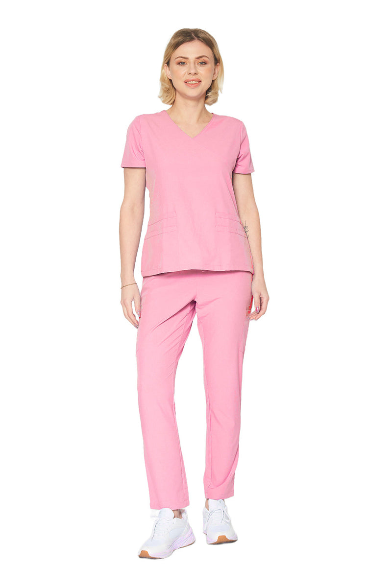 DAGACCI OFFICIAL 4-Way Stretch Y-Neck Medical Scrub Sets [FS2103] Combined