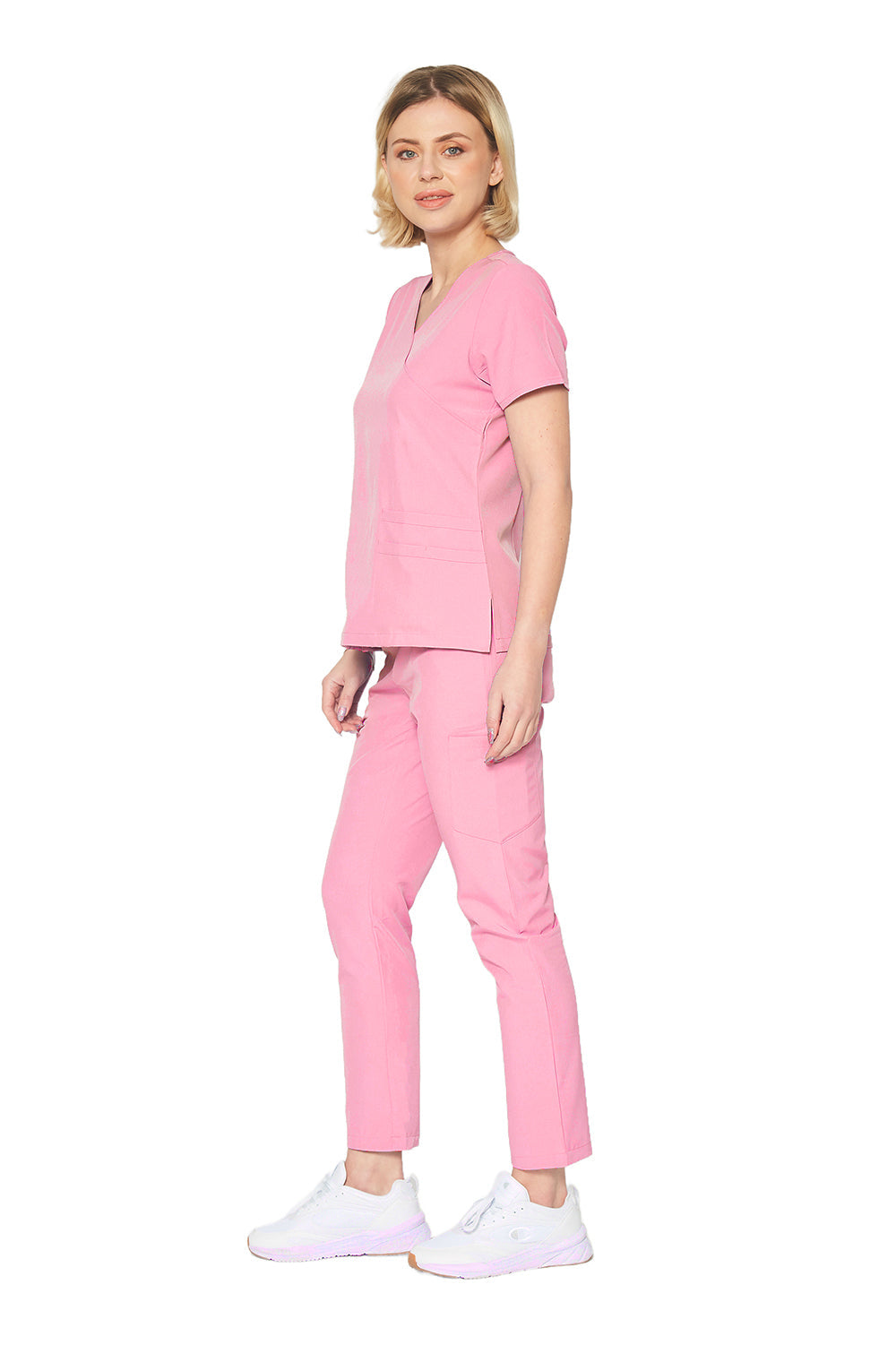 DAGACCI OFFICIAL 4-Way Stretch Y-Neck Medical Scrub Sets [FS2103] Combined