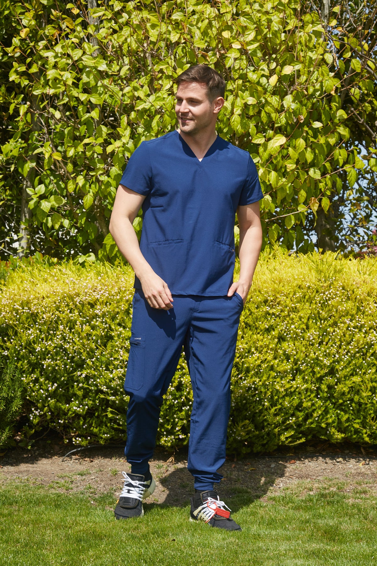 DAGACCI OFFICIAL 4-Way Stretch Unisex Jogger Scrubs Sets [FS2802] Combined