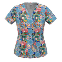 4-WAY STRETCH PRINT TOP