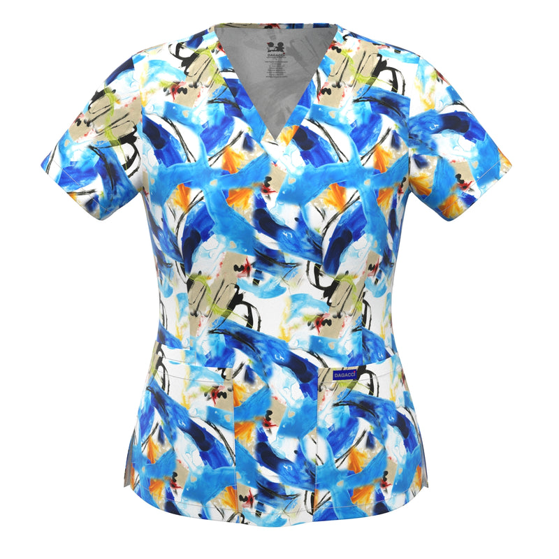 4-WAY STRETCH PRINT TOP