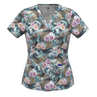 4-WAY STRETCH PRINT TOP