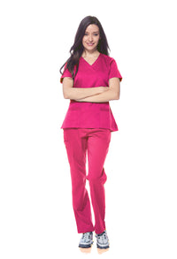 DAGACCI MEDICAL UNIFORM® Natural Stretch® Women's Y-Neck Scrub Sets [NS2102]