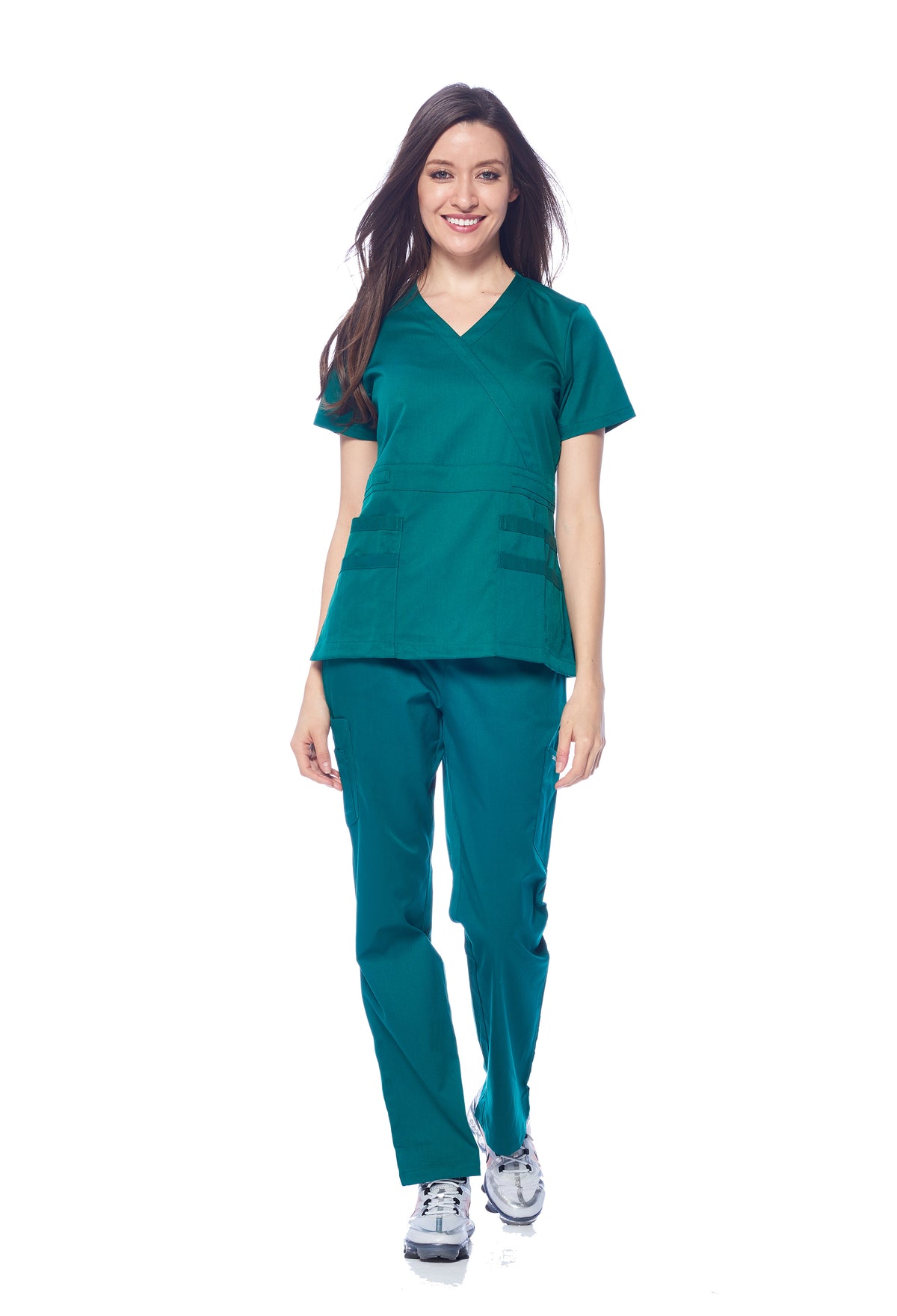 DAGACCI MEDICAL UNIFORM® Natural Stretch® Women's Y-Neck Scrub Sets [NS2102]